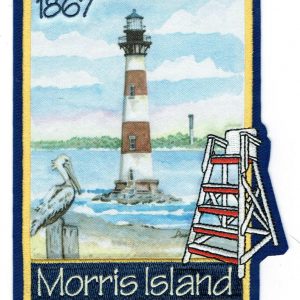 Morris Island Lighthouse 1867, embroidered patch