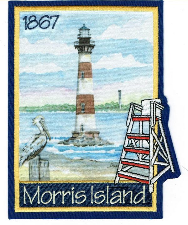 Morris Island Lighthouse 1867, embroidered patch